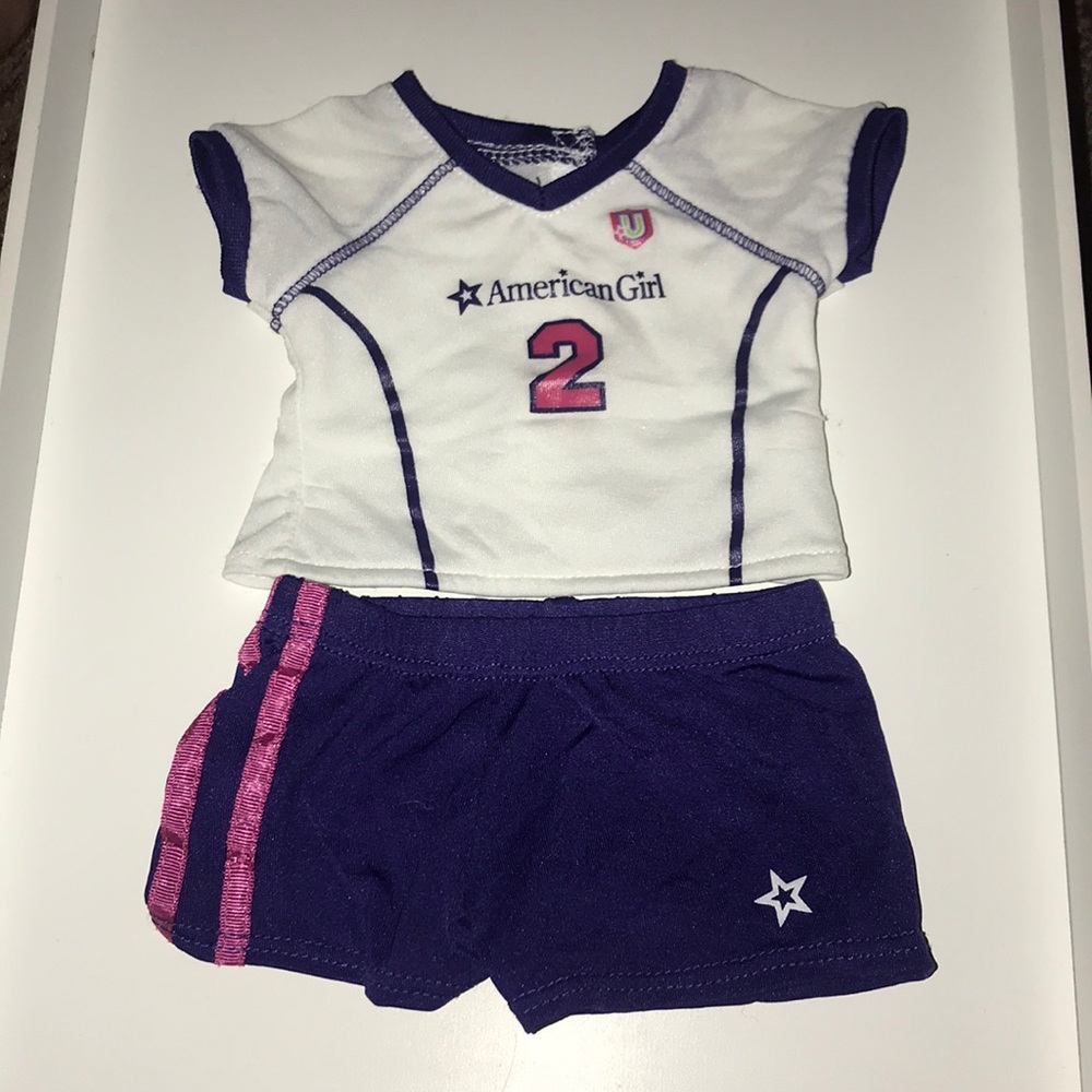 American girl doll soccer outfit